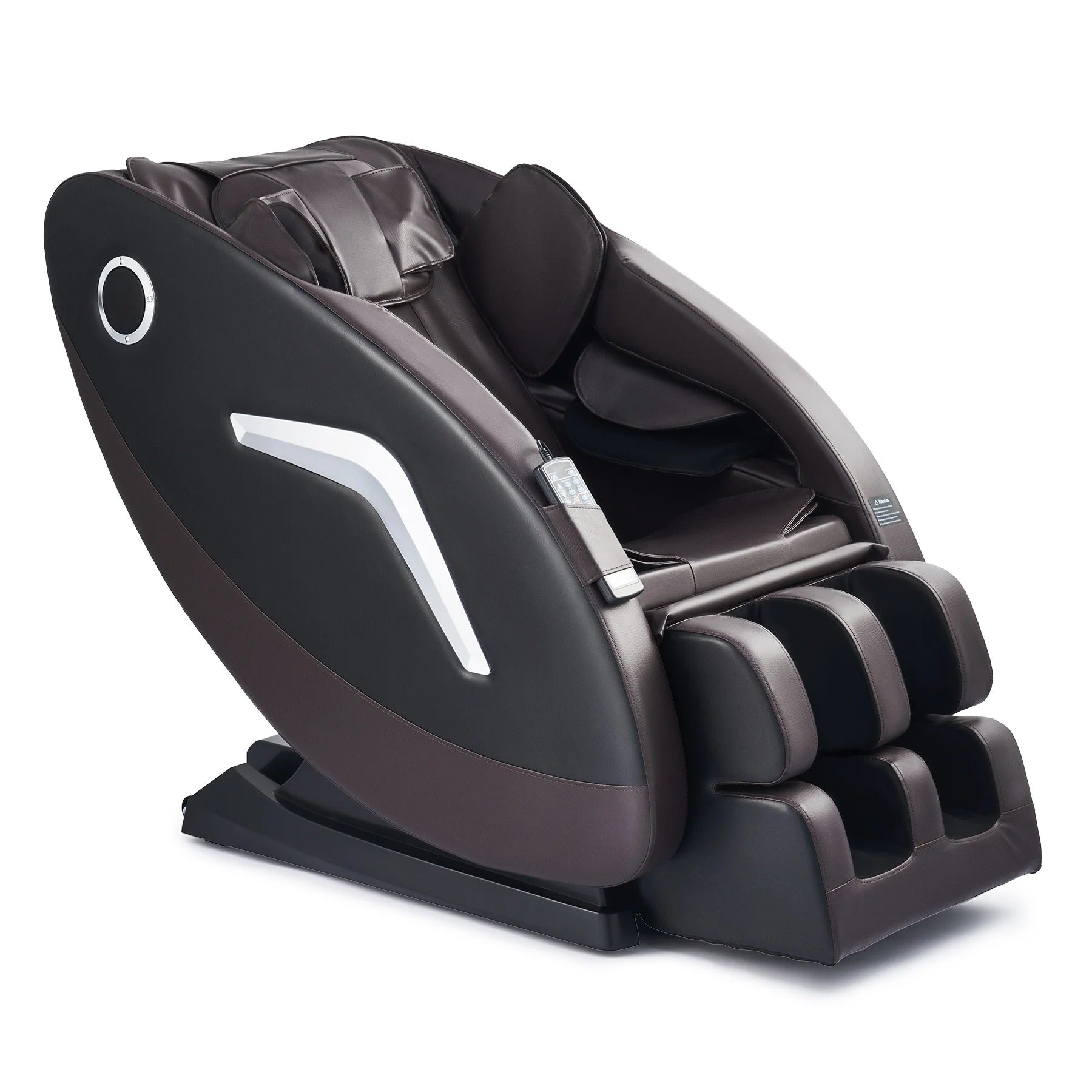 Massage Chair with SL Track 22 Nodes Foot Rollers and Heating Pads, Recliner Chair with Bluetooth Speakers, Neck Shoulder Back
